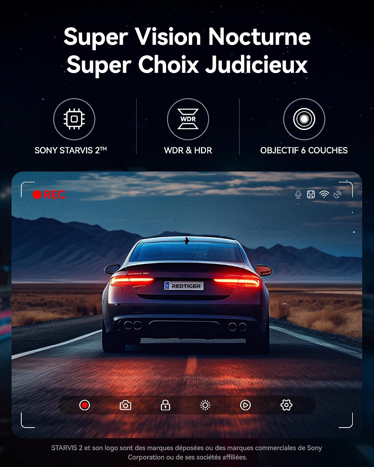 Detalle 2 de REDTIGER F7N Plus dashcam 4K