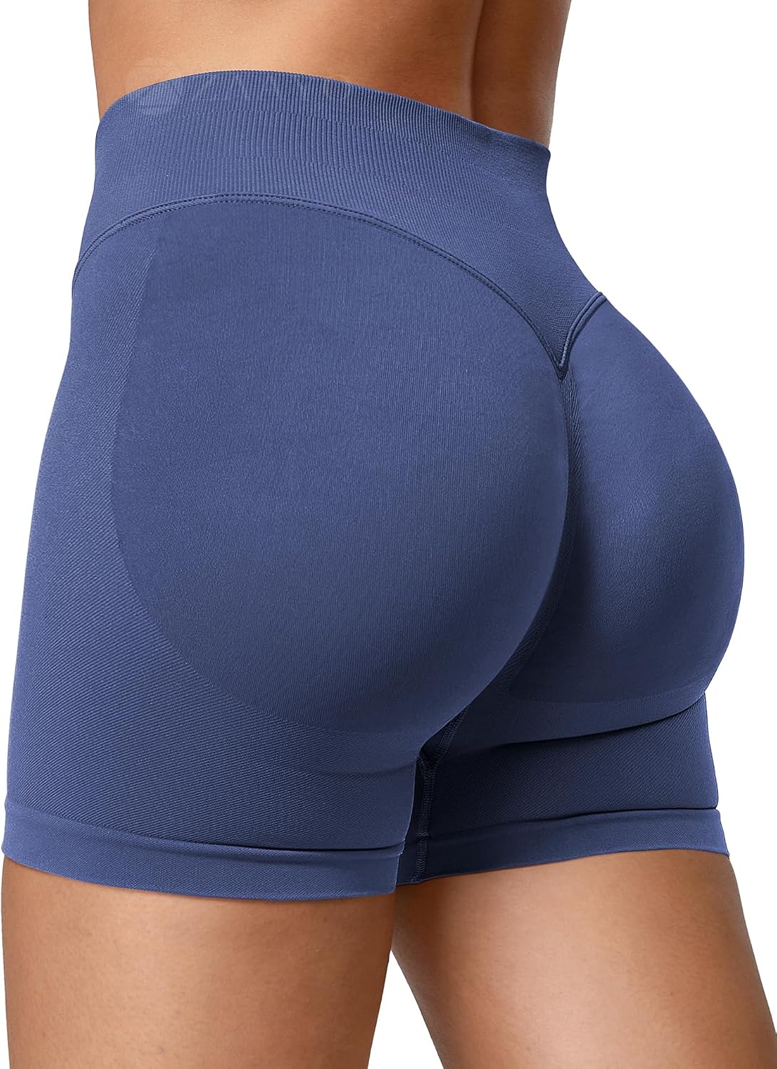 Detalle de ZAAYO Damen Sport-Shorts „Hidden Scrunch“ mit Tummy Control und 4,5“-Länge