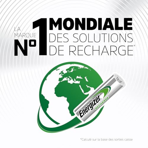 Detalle de Energizer Recharge Extreme – Piles AAA Rechargeables 800 mAh (Lot de 4)
