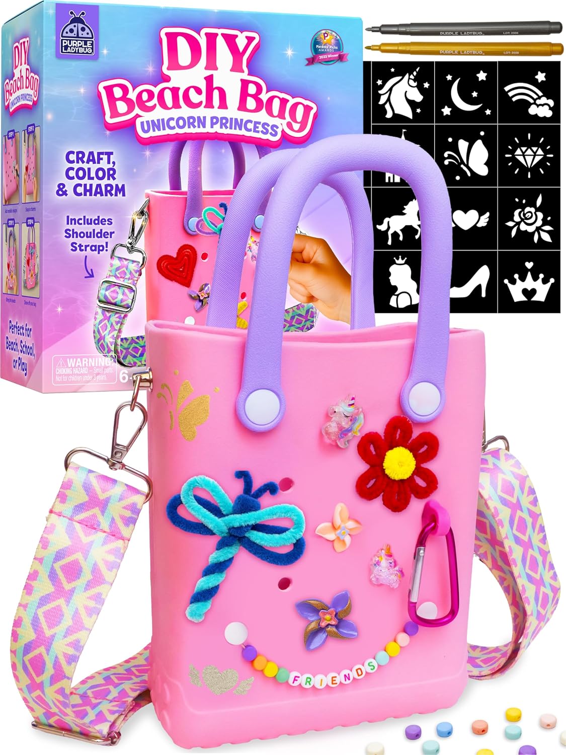 Detalle de Personalized Summer Beach Bag Craft Kit for Girls