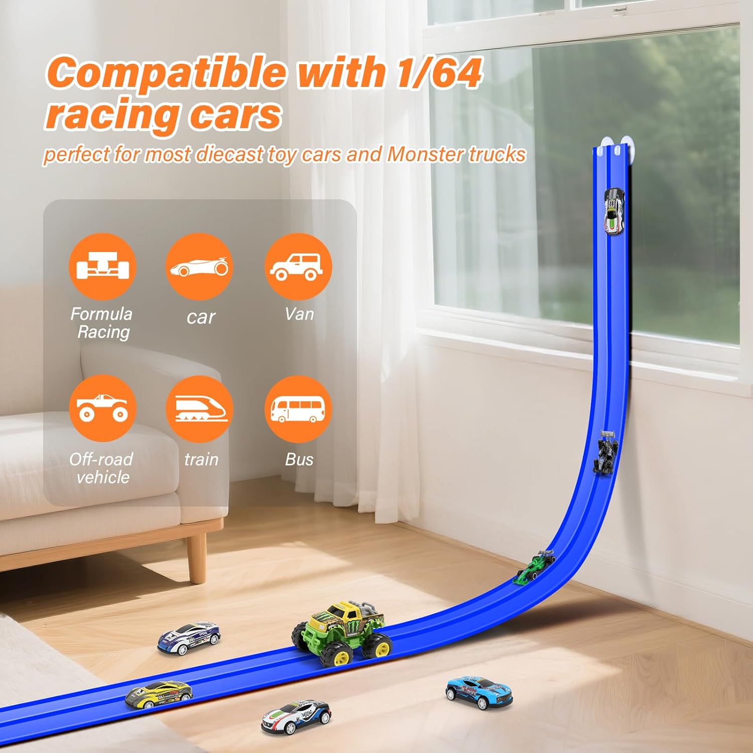 Detalle 2 de KETIEE Car Track 5m with 4 cars
