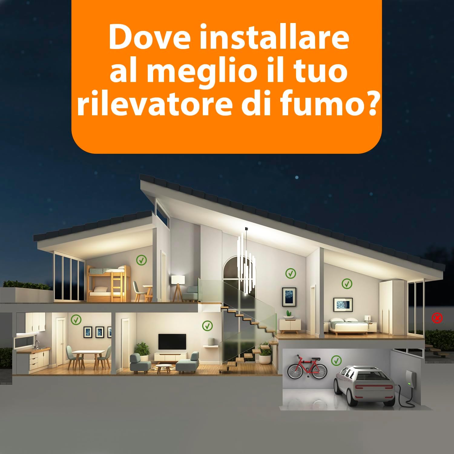 Thumbnail 5 de Smartwares set di 2 rilevatori di fumo FSM-11752: affidabilità e autonomia con batterie sostituibili