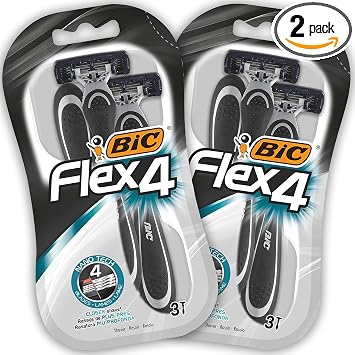 Detalle de BIC RAZORS Flex4 Maquinillas Desechables Hombre - Pack 2🪒