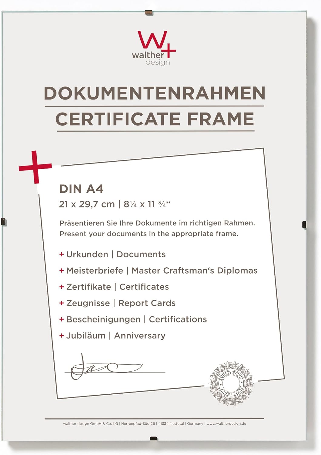 Thumbnail 6 de Walther design Cadre Photo Verre anti-reflet 42 x 60 cm – Porte-Photo sans Cadre RB426A