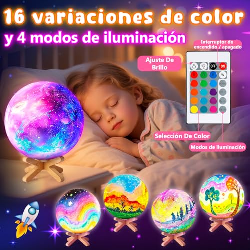 Detalle de Toyzey kit de manualidades con lámpara lunar