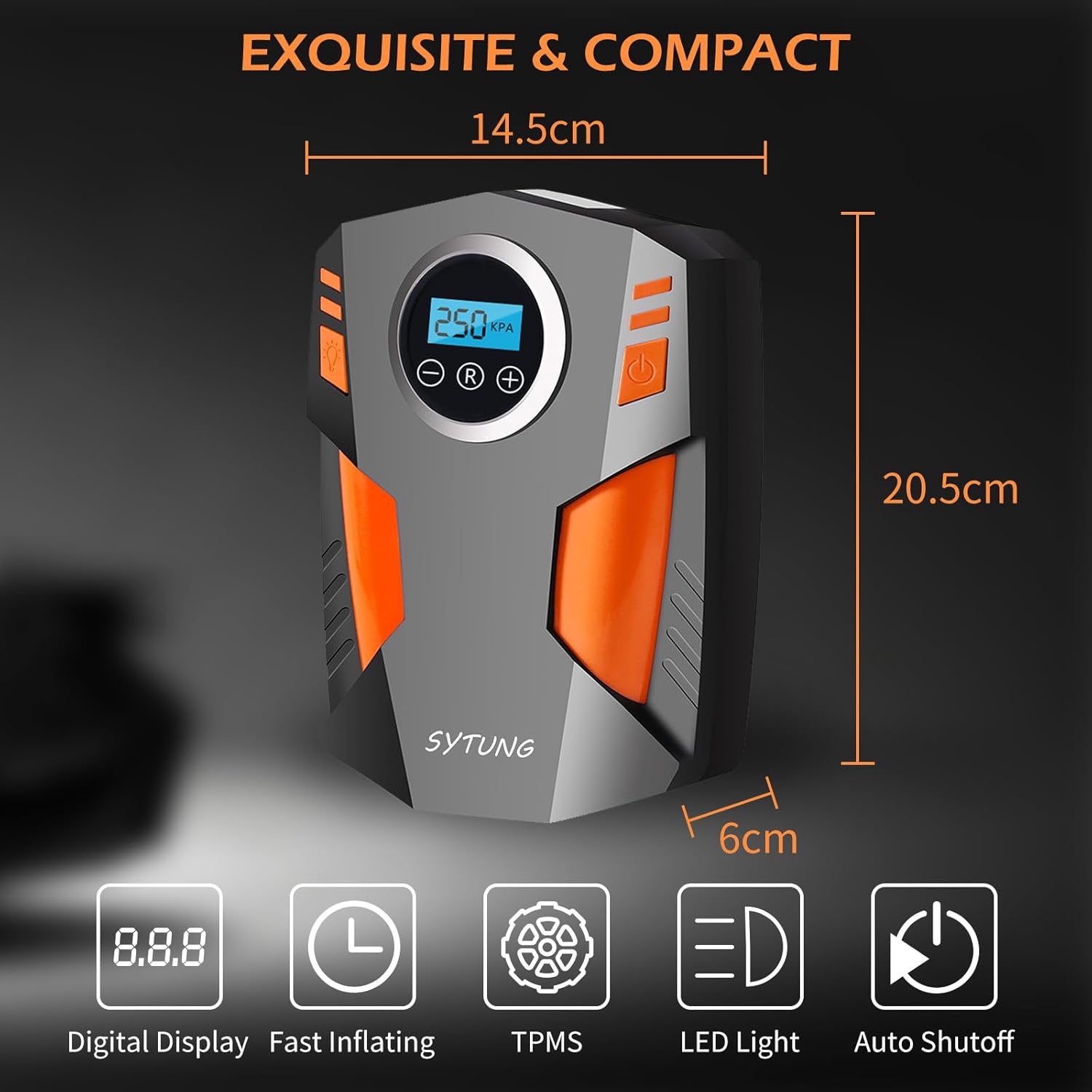 Thumbnail 2 de SYTUNG Digital Tyre Inflator 12V ⛽