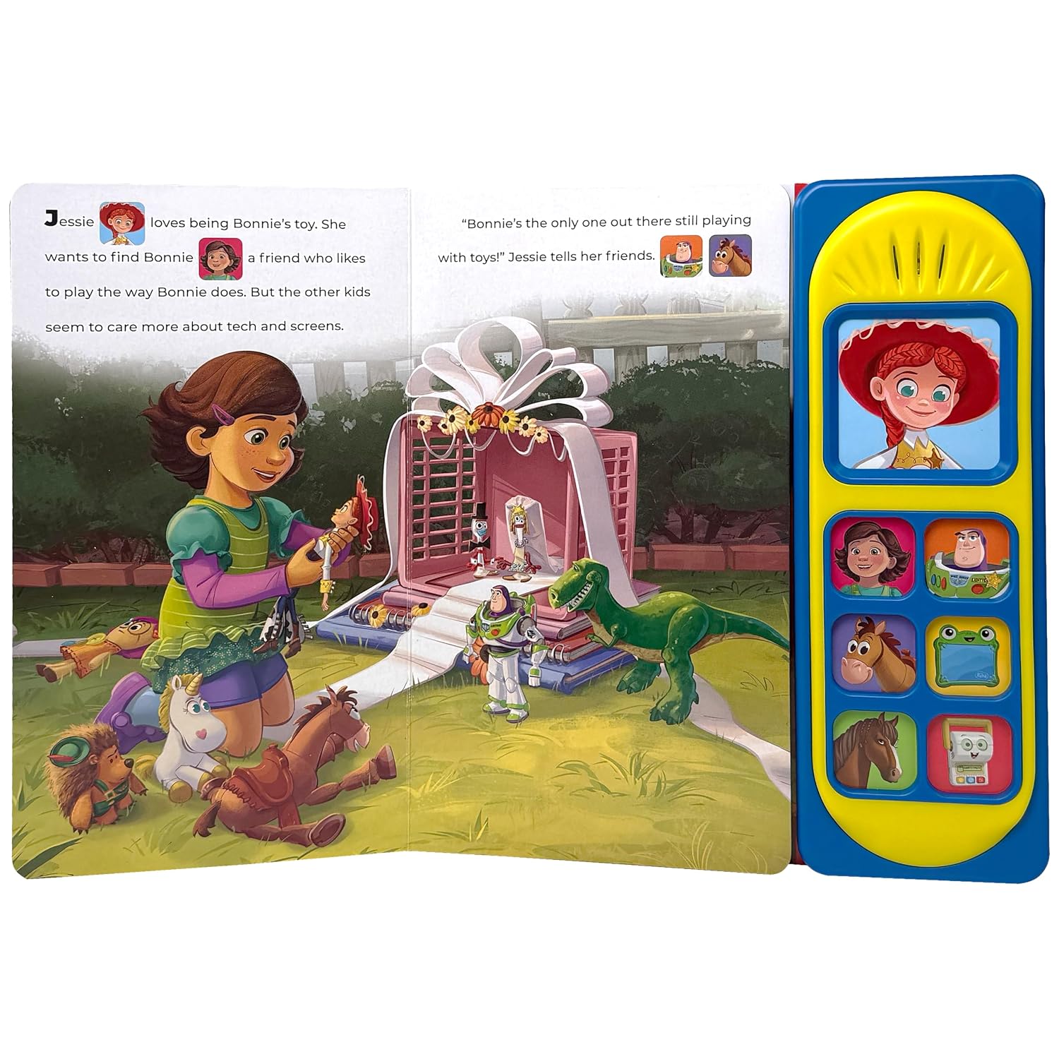 Detalle de PI Kids Disney Pixar Toy Story 5 Let’s Play! Sound Book with 7 Play-a-Sound Buttons