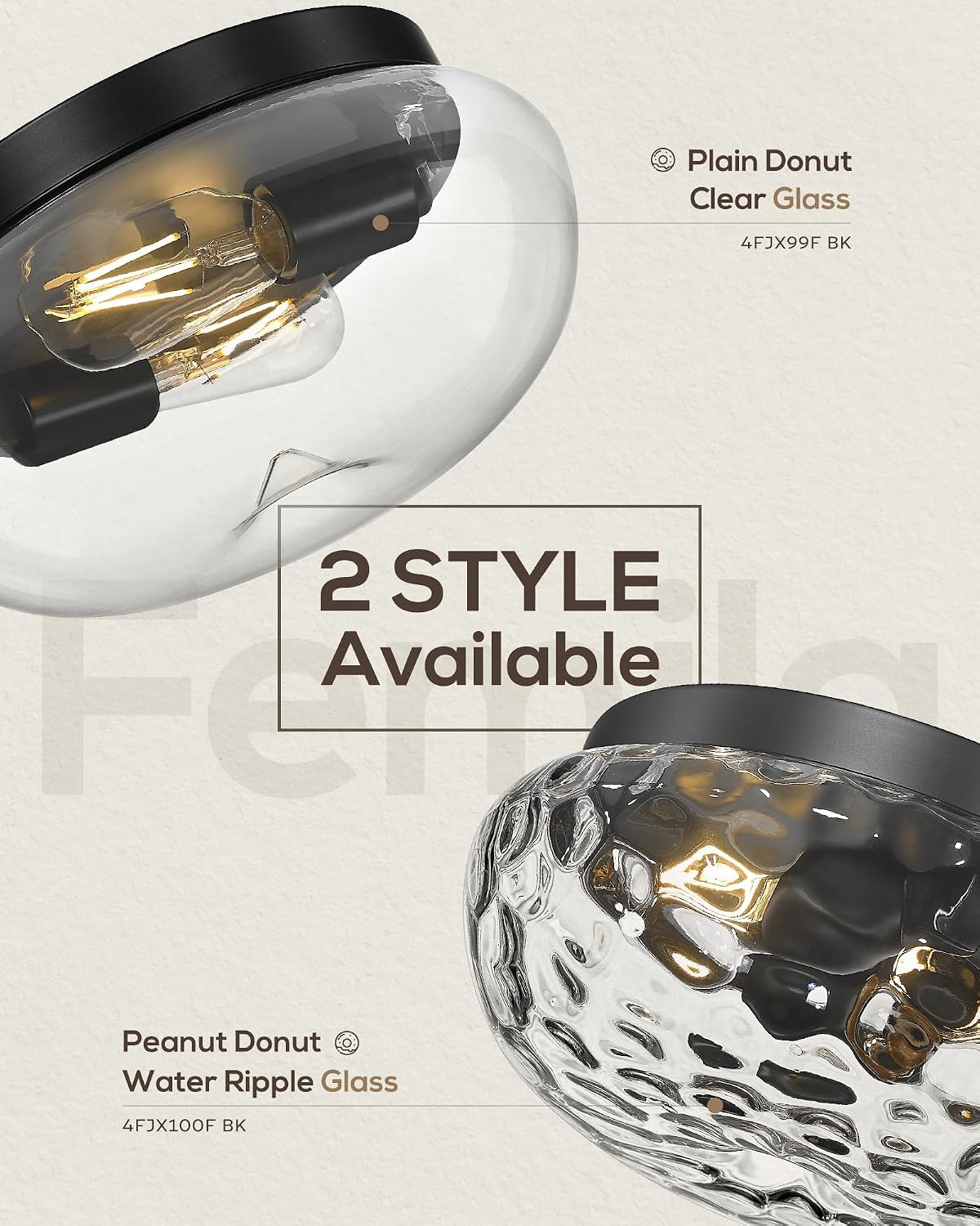 Thumbnail 6 de FEMILA Flush Mount Ceiling Light, 12-inch