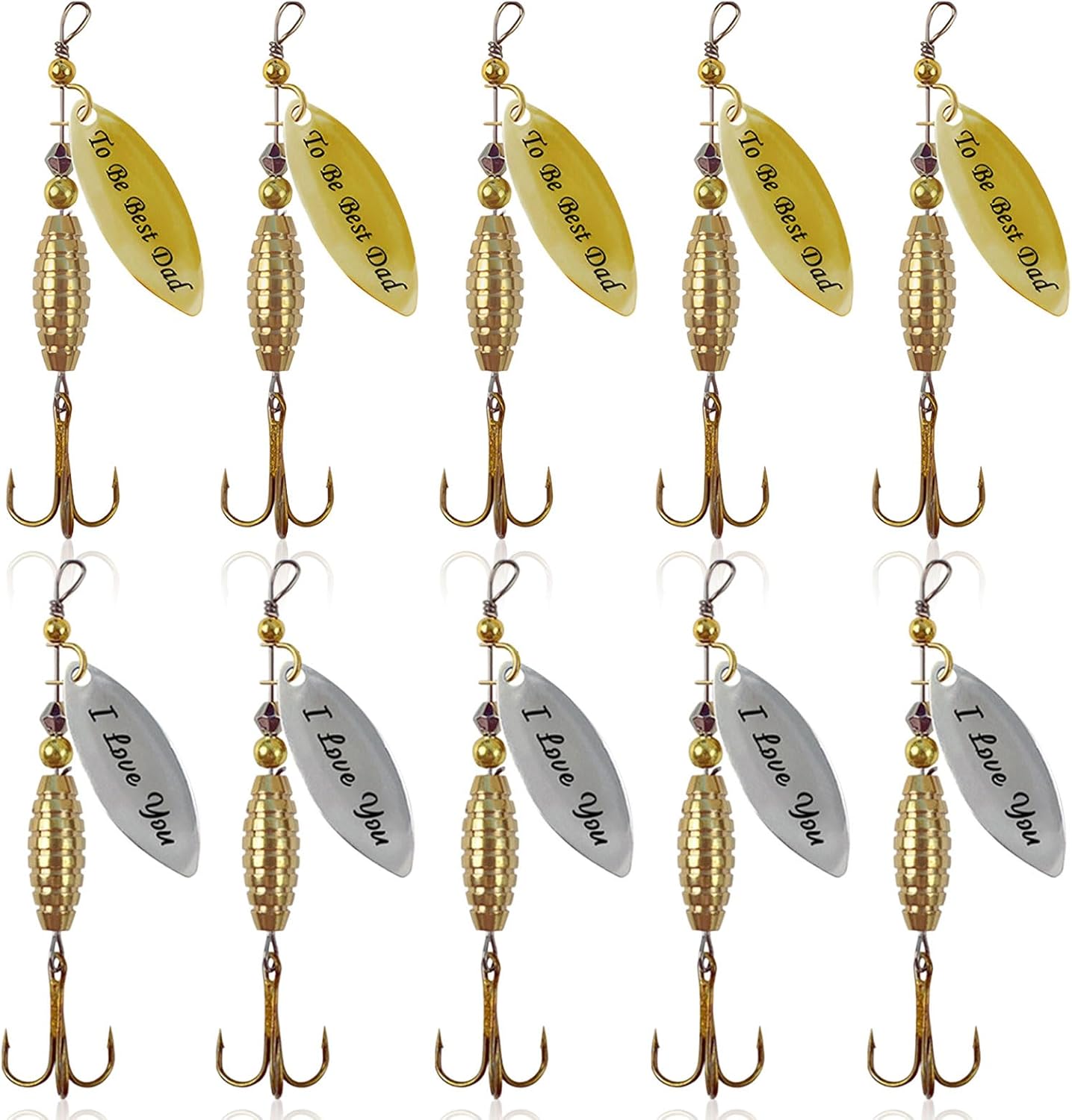 SANTUO Trout spinner kit 10 lures