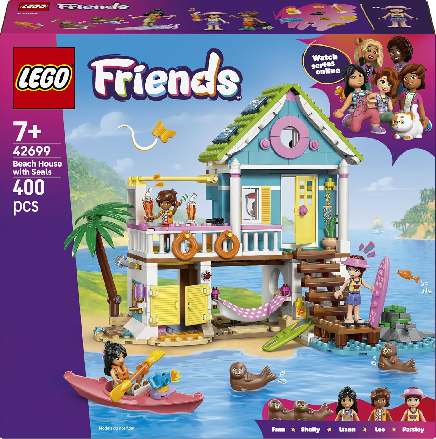 Imagen de LEGO Friends 42699 Beach House with Seals Building Set, 400 Pieces en OfertitasTOP