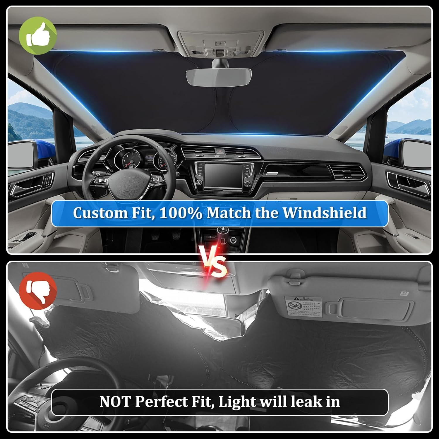 Thumbnail 2 de ZATOOTO Sonnenschutz Auto Frontscheibe Custom Fit für Volvo XC60 (2018–2024)