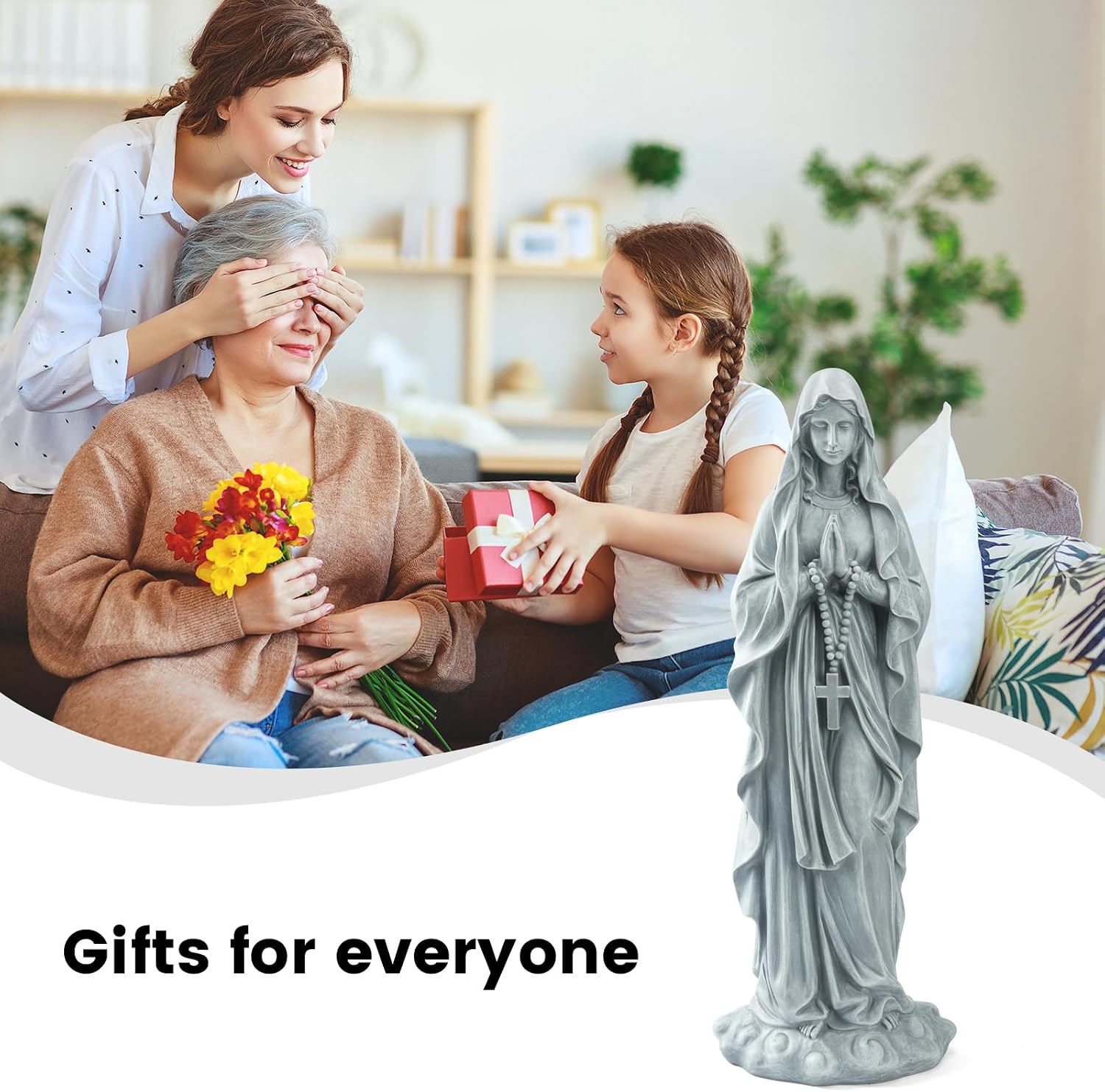 Thumbnail 6 de VChymm Virgin Mary Statue, 31.49 Inches