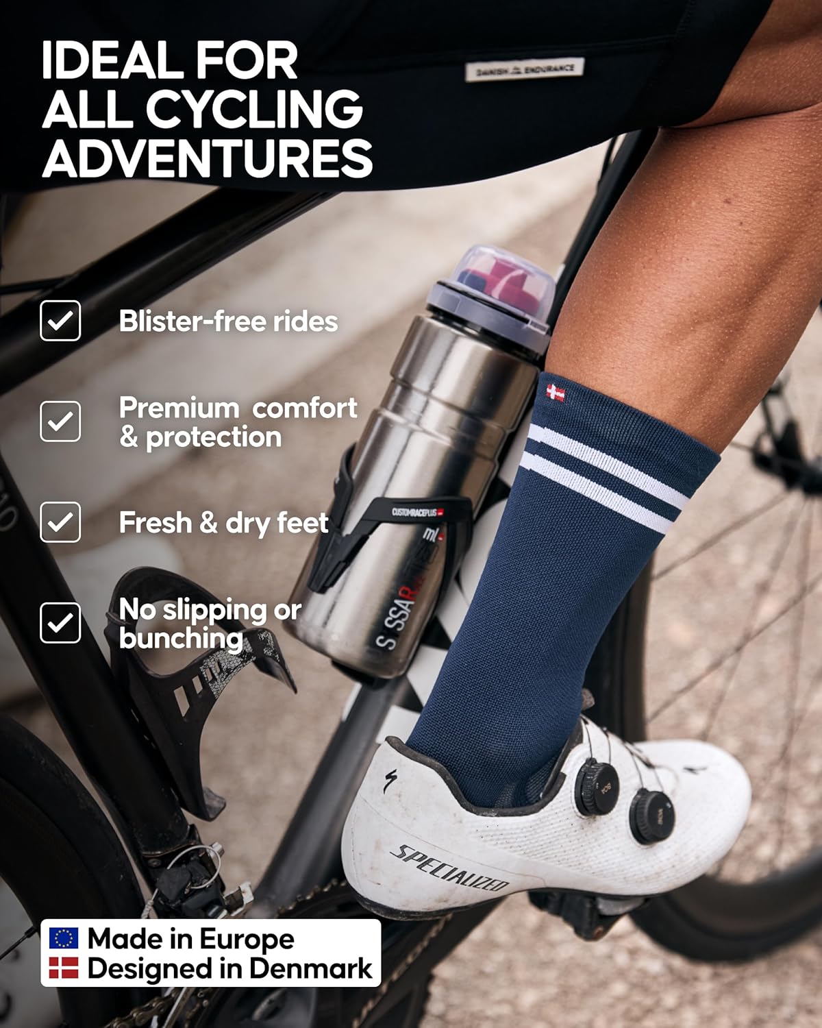 Thumbnail 2 de DANISH ENDURANCE Performance Cycling Socks 3 Pack