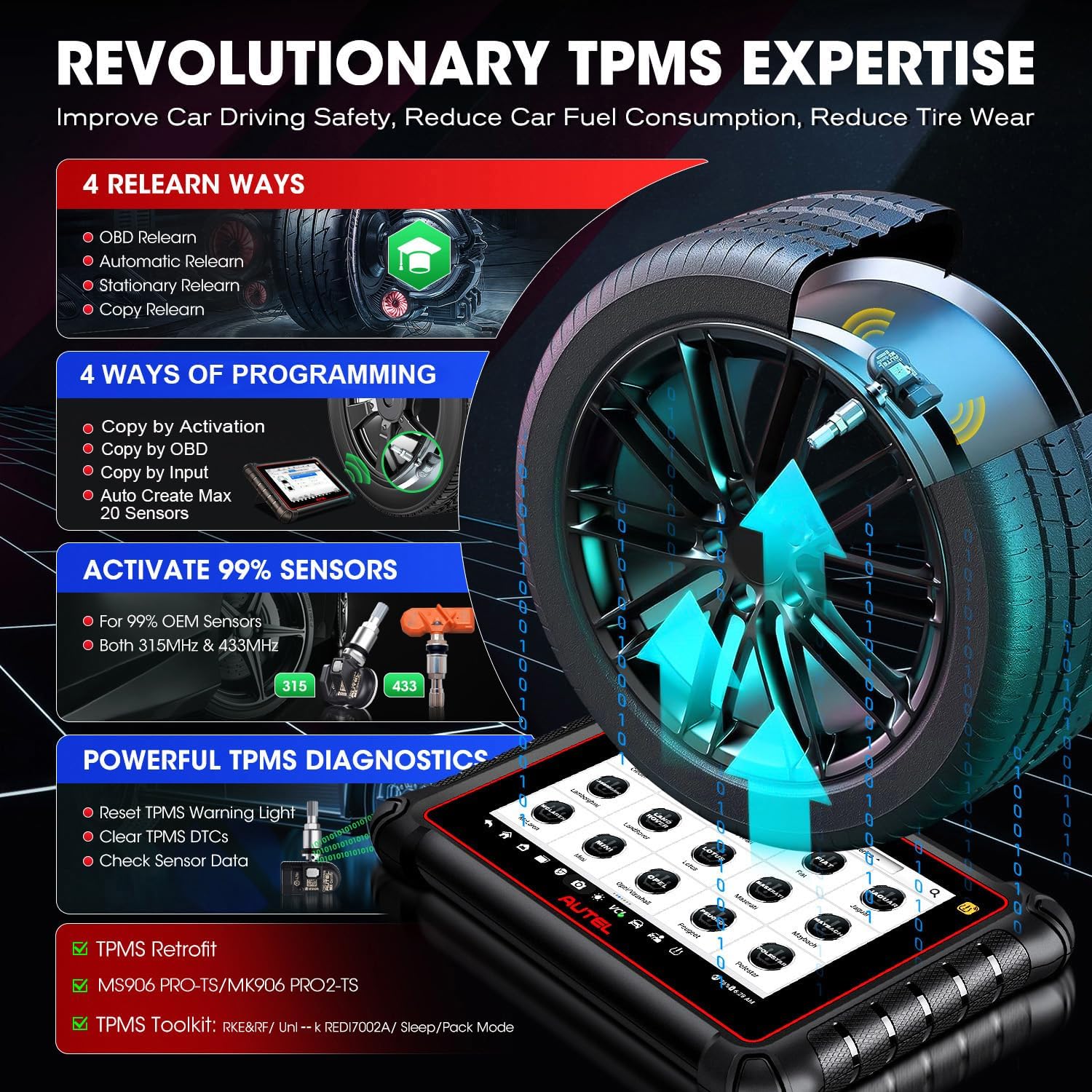 Thumbnail 4 de Autel MaxiPRO MP900TS (2026) 8in: Bidirectional Scan, TPMS & ECU Coding