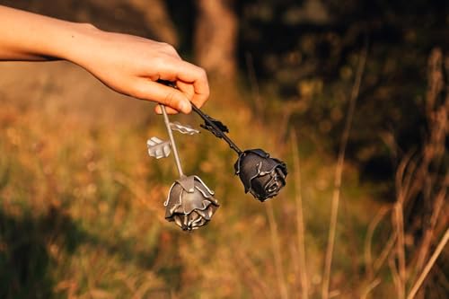 Thumbnail 7 de Forging Art Bcn Rosa Eterna de hierro forjado a mano (negro) – regalo para el 6º aniversario