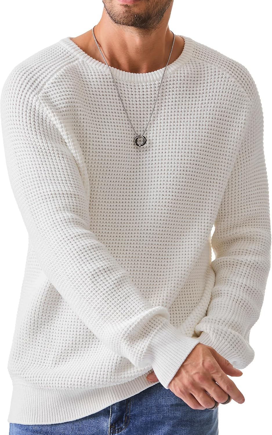 Detalle 2 de Elegancity Rundhals Pullover Loose Fit S-3XL