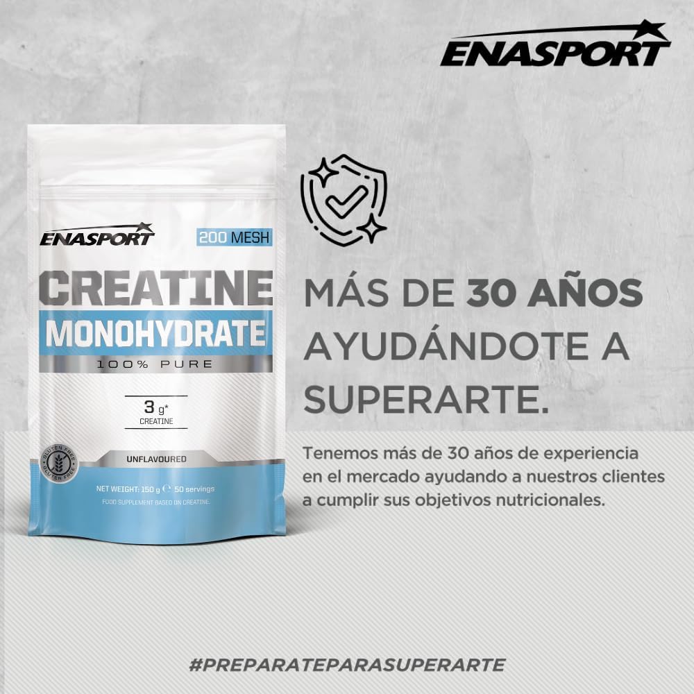 Thumbnail 2 de Enasport Creatina Monohidrato 150g 💪 50 Porciones Sin Gluten