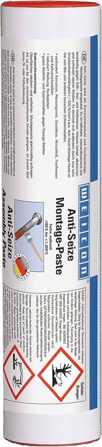 Detalle de WEICON 26000040 monteringspasta Anti-Seize, 400 g, värme- och korrosionsskydd