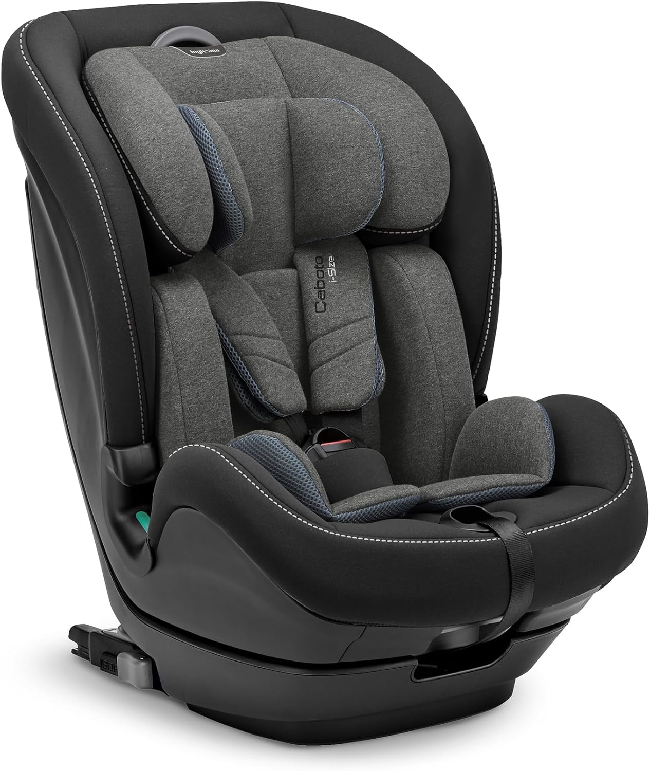Inglesina Caboto i-Size seggiolino auto con Isofix, da 76 a 150 cm (Vulcan Black)
