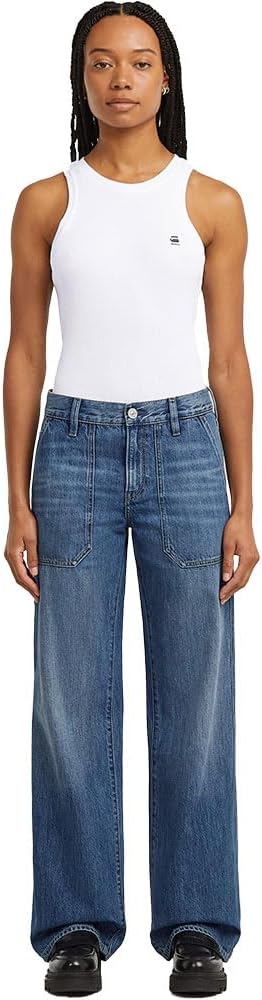 Detalle de G-Star Femmes Judee Carpenter Loose Jeans — coupe ample et détails affirmés