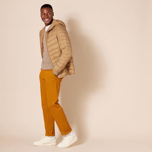 Detalle 2 de Amazon Essentials Pantalon chino slim homme extensible, fauve foncé, 38W / 32L