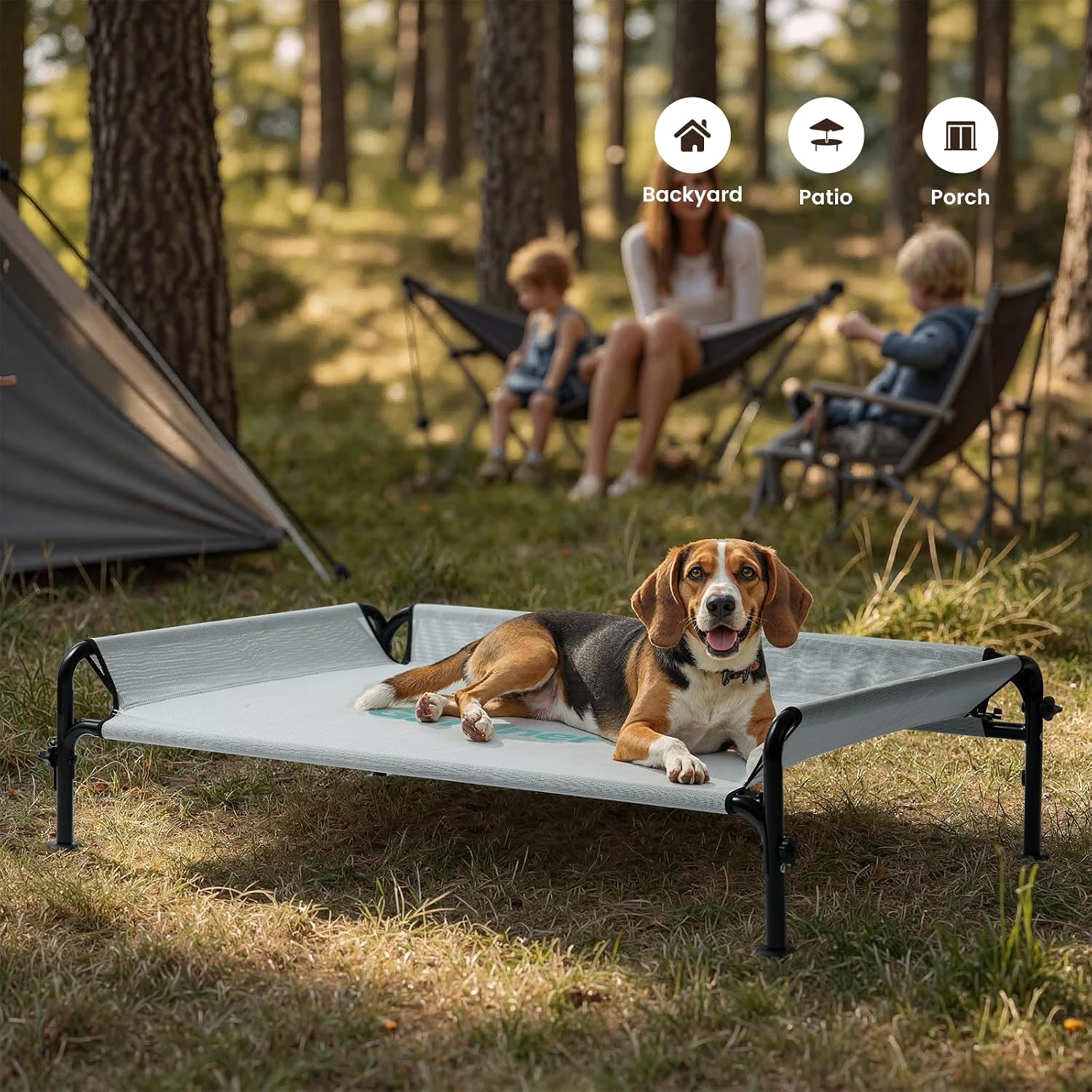 Thumbnail 4 de Gardner Pet Elevated Dog Bed M, 107x76x31cm