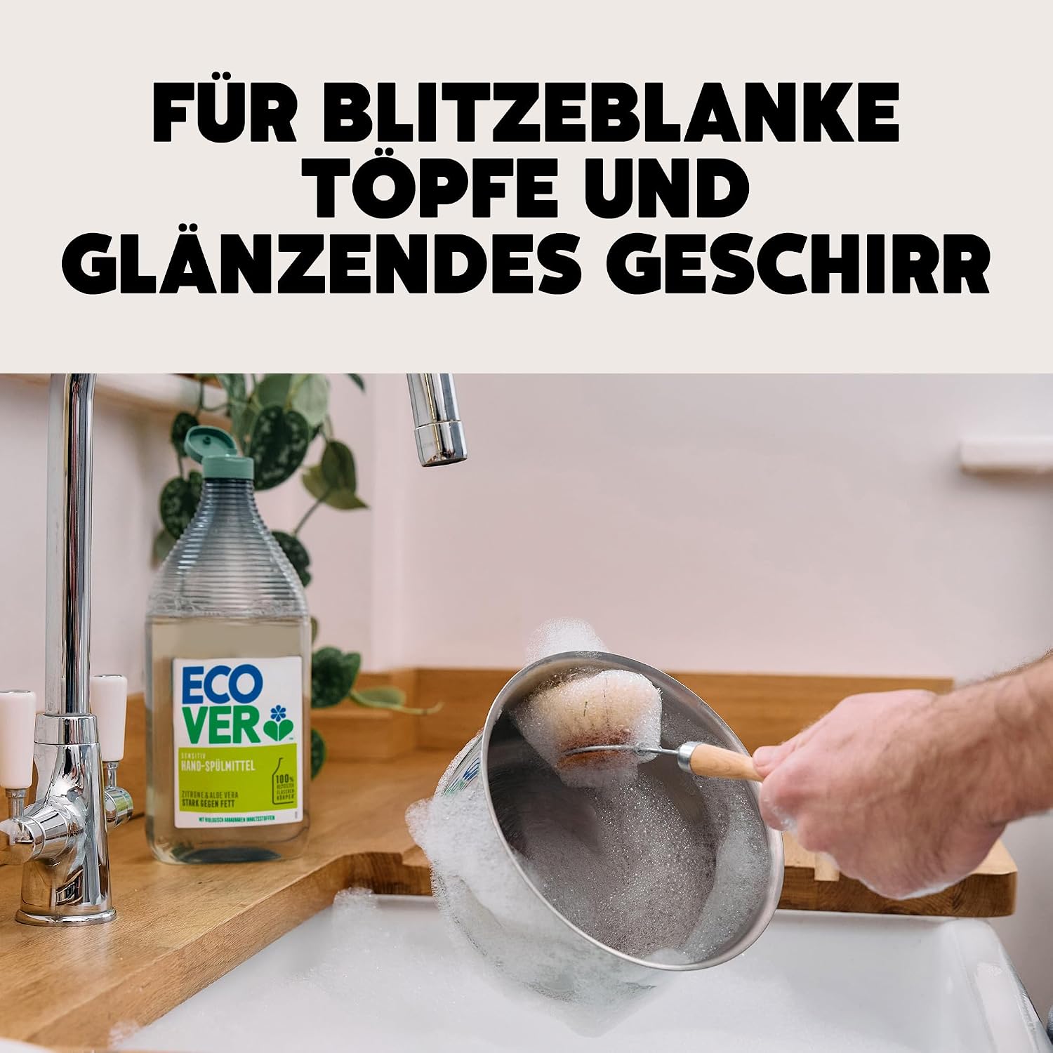 Thumbnail 2 de Ecover Spülmittel Zitronen & Aloe Vera – kraftvoll gegen Fett, sanft zur Haut