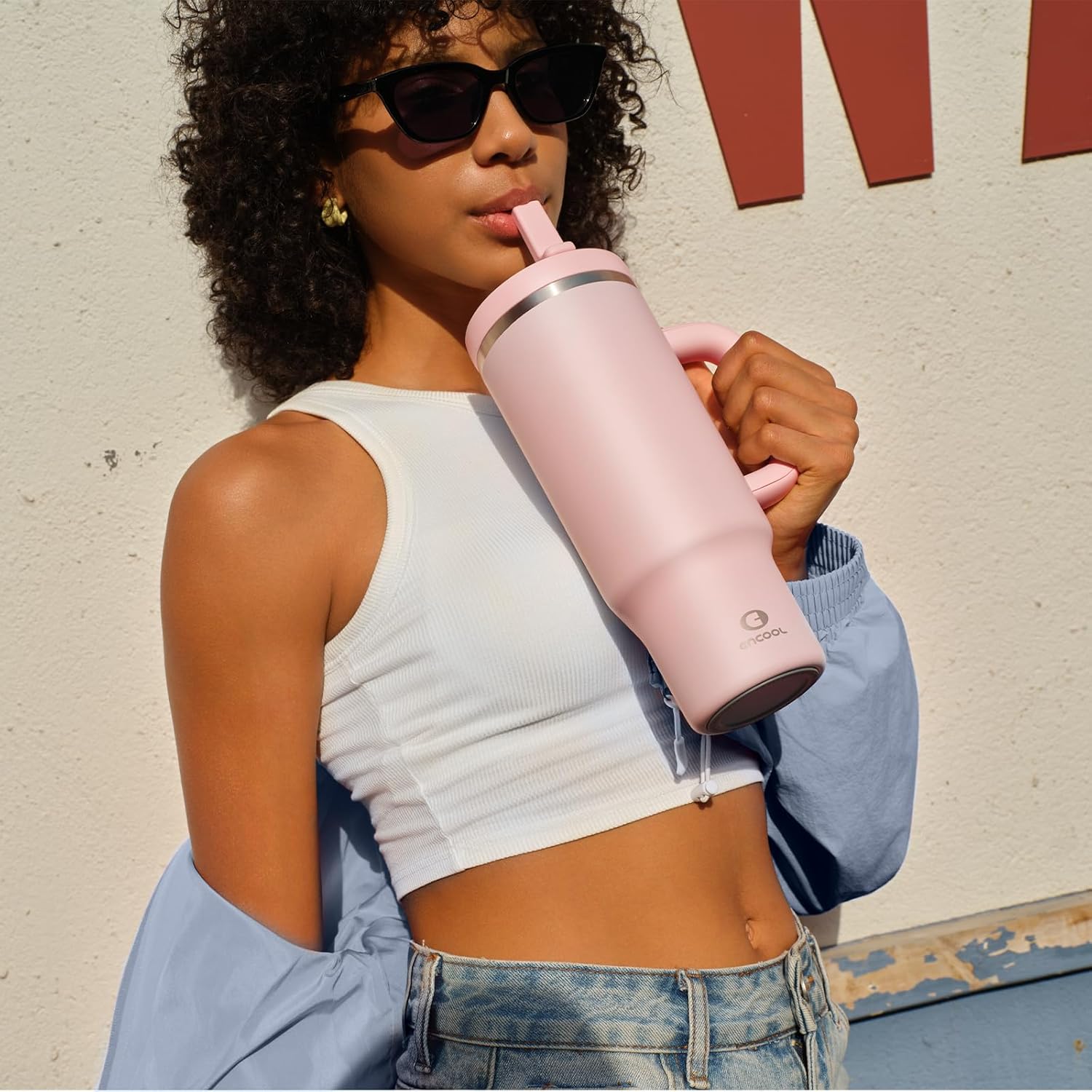Thumbnail 6 de 40 oz Insulated Tumbler with Handle 🥤