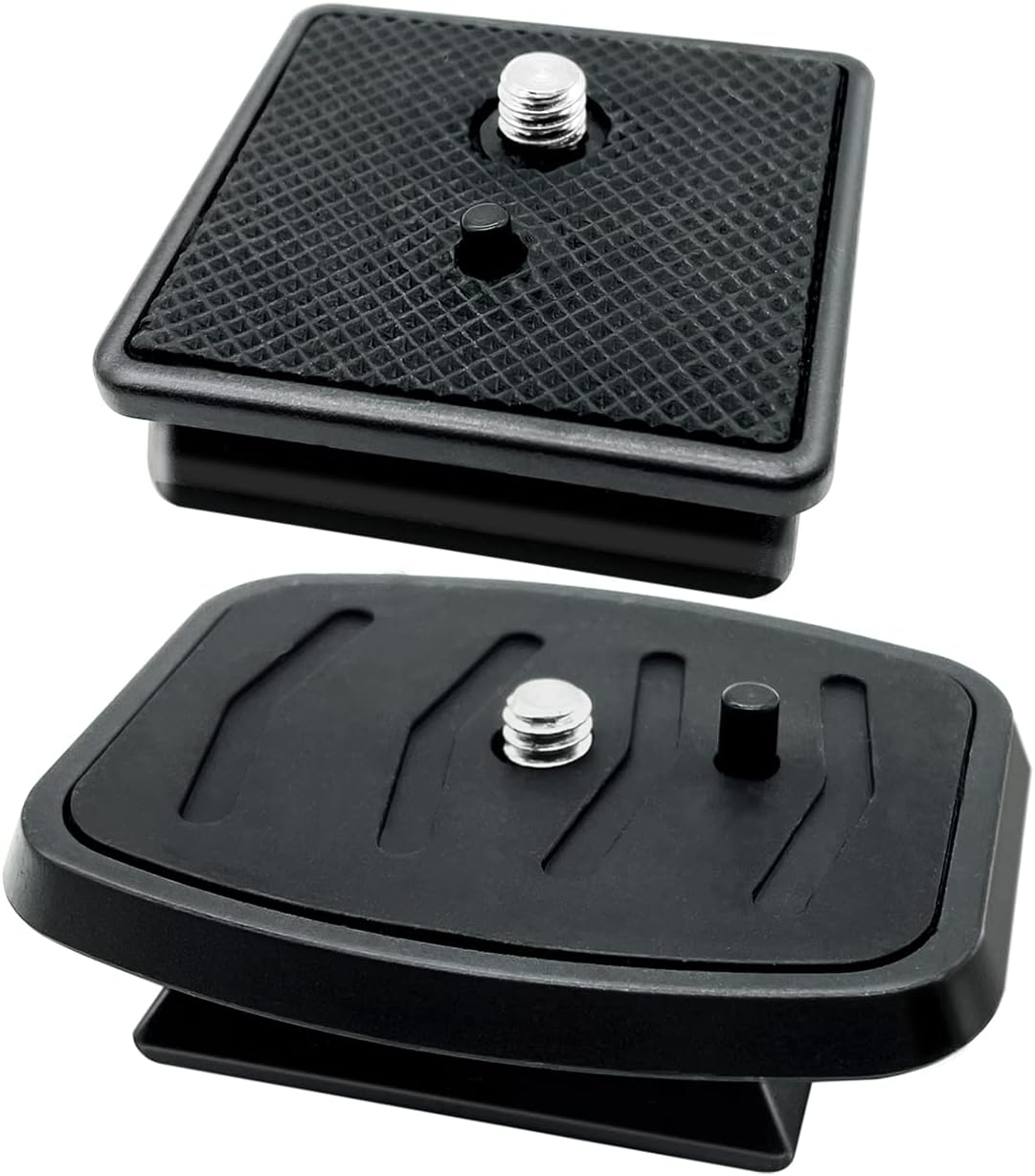 Detalle de CKANDAY 2 Pcs 41mm & 43mm Tripod Quick Release Plates – Practical Camera Mount Adapters