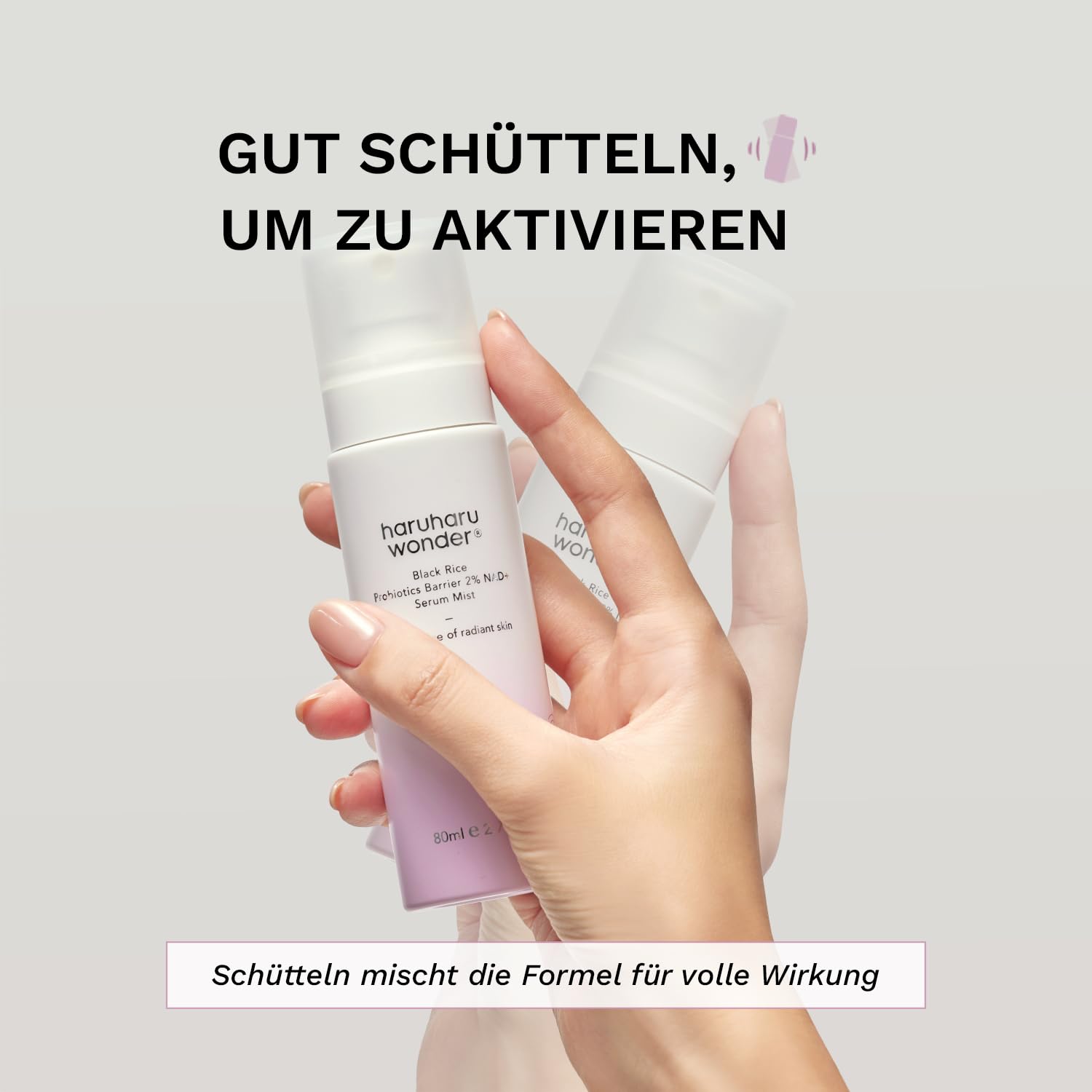 Detalle de haruharu Wonder Black Rice Probiotics 2% NAD+ Serum-Spray – Feuchtigkeit, Stärkung der Hautbarriere und Glow