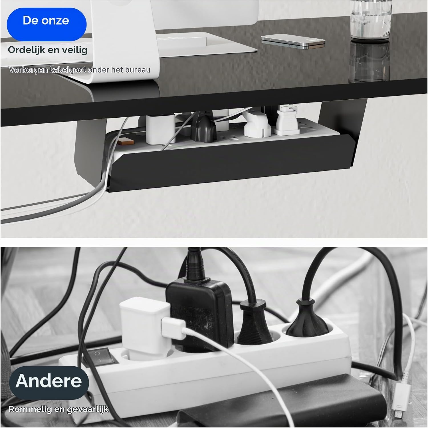 Detalle de FLEXISPOT EN1B-4024-NL03 elektrisch zit-sta-bureau 100 x 60 cm