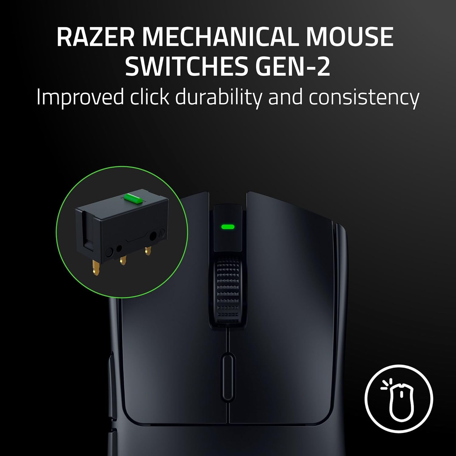 Thumbnail 4 de Razer Viper V3 HyperSpeed Wireless Gaming Mouse (82g) with 30K DPI Optical Sensor and Up to 280 Hours Battery