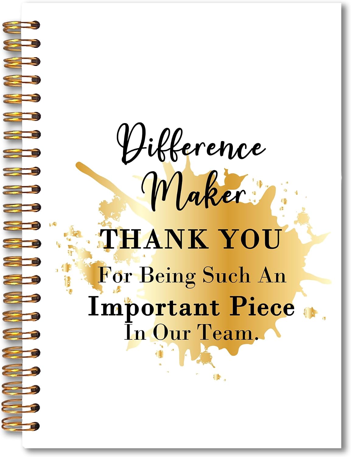 Detalle de AJIPUX Difference Maker Spiral Notebook, 80 Pages, Hardcover
