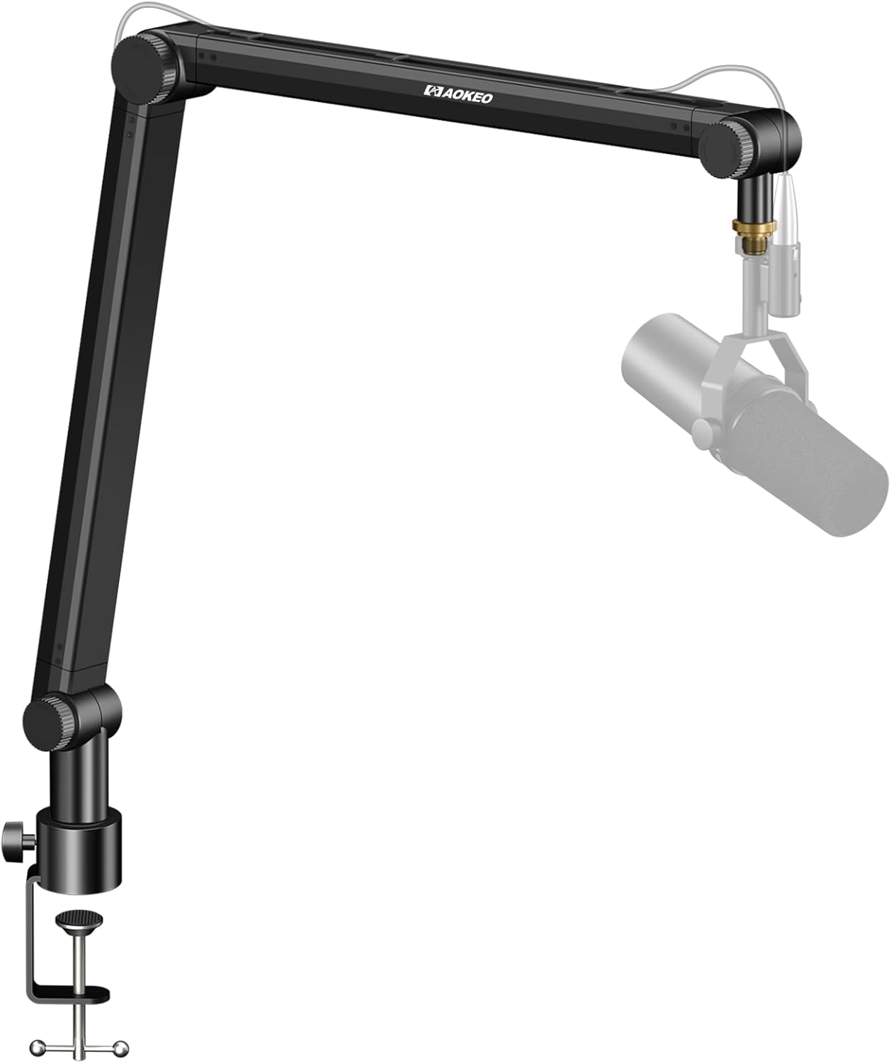 Detalle de Aokeo AK-48 Microphone Boom Arm with 360° Rotation and Cable Management