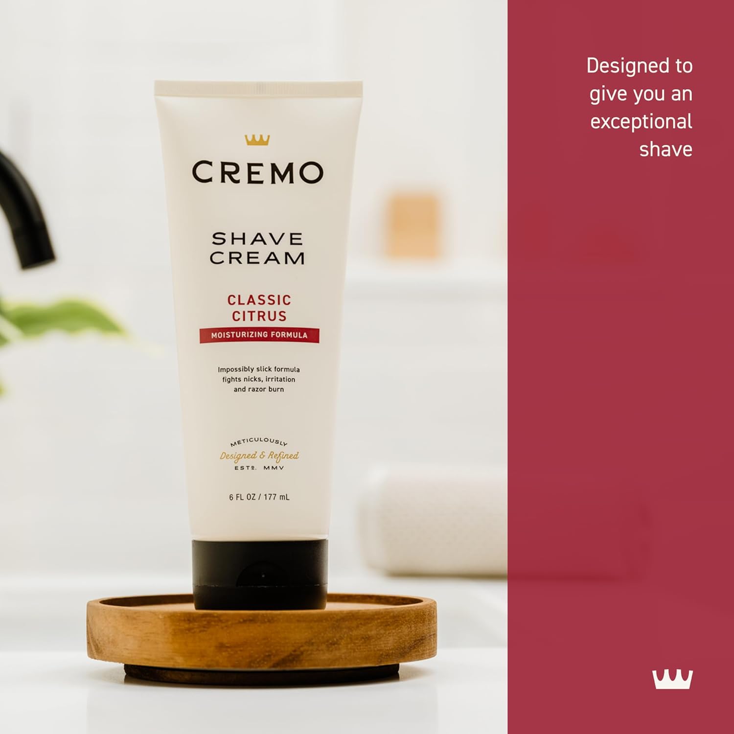 Detalle de Cremo 40853382004009 Shaving Cream for Men, 6 Fl Oz, Classic Citrus