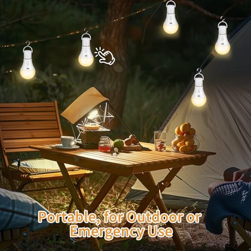 Thumbnail 6 de Kimjo bombilla recargable USB E27 con mando y 3 colores regulables (7W)