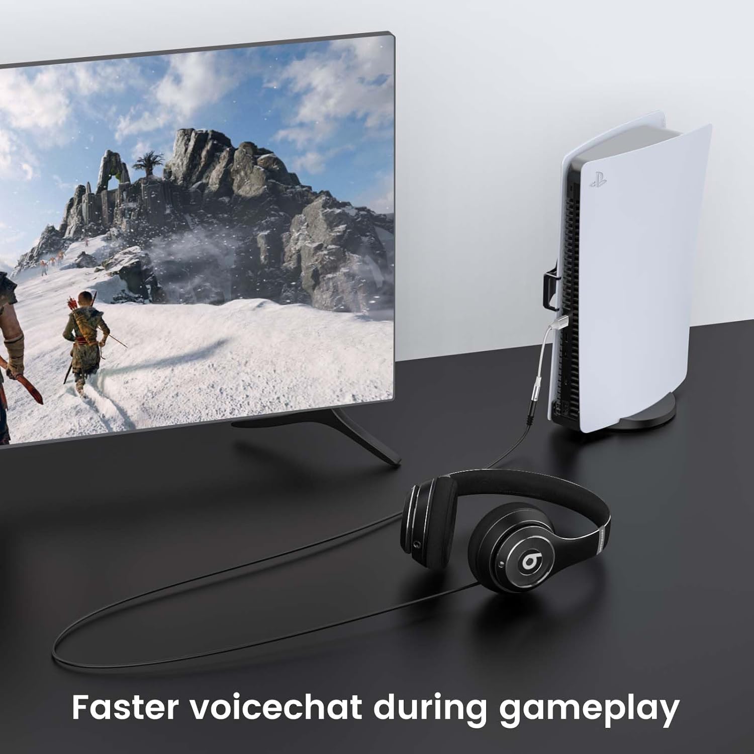 Thumbnail 3 de MOSWAG USB-zu-3,5-mm-Klinke-Audioadapter (2er-Set) mit Mikrofon-Anschluss für PC, PS4/PS5 & mehr