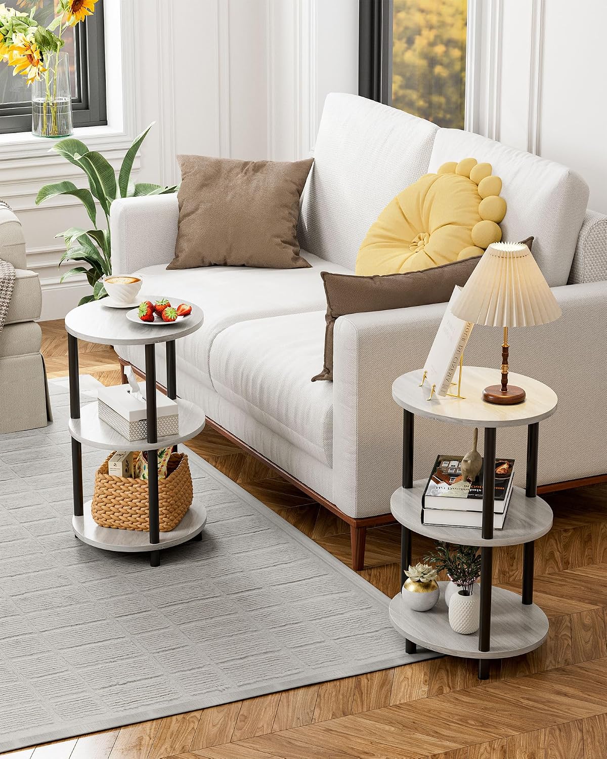 Detalle 2 de RISWER Side Table, Wood and Metal