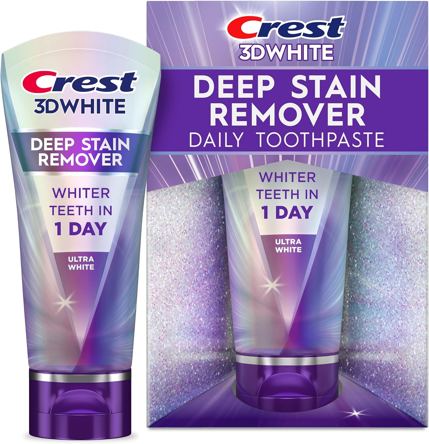 Detalle de Crest 3DWhite Brilliance Deep Stain Remover Ultra White Toothpaste - 2.1oz