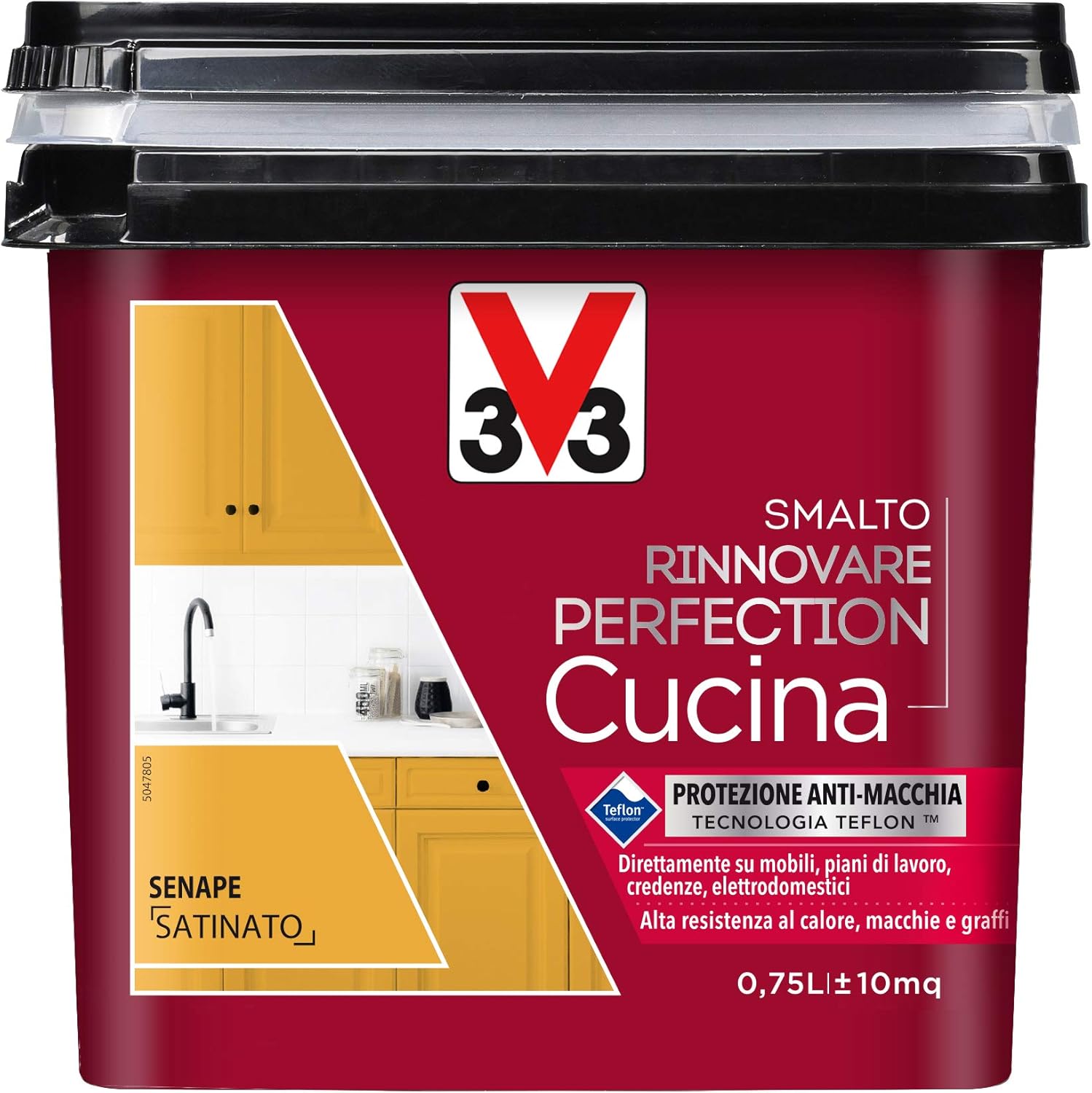Detalle de V33 Smalto Rinnovare Cucina 0,75 L grigio