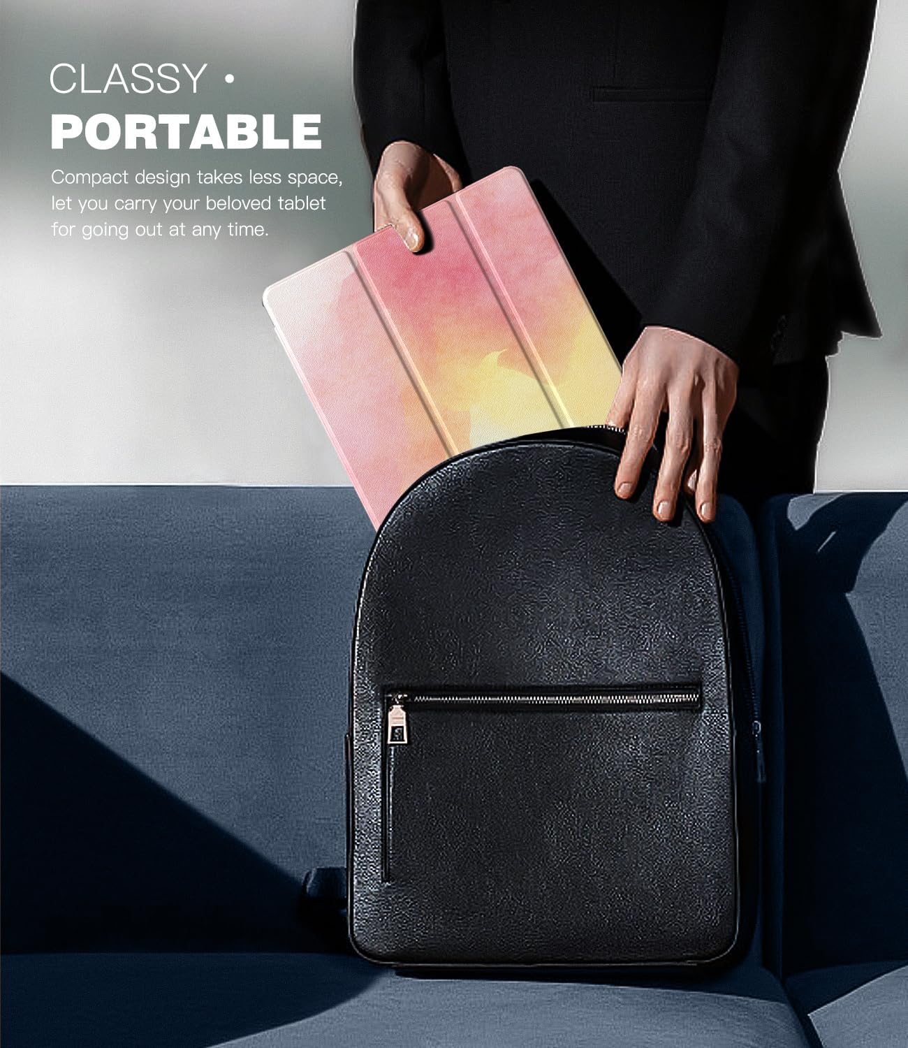 Thumbnail 6 de TiMOVO Case for Samsung Galaxy Tab A11+ Plus / A9+ Plus 11-inch (2025/2023) – Slim stand cover with auto wake/sleep, Rainbow