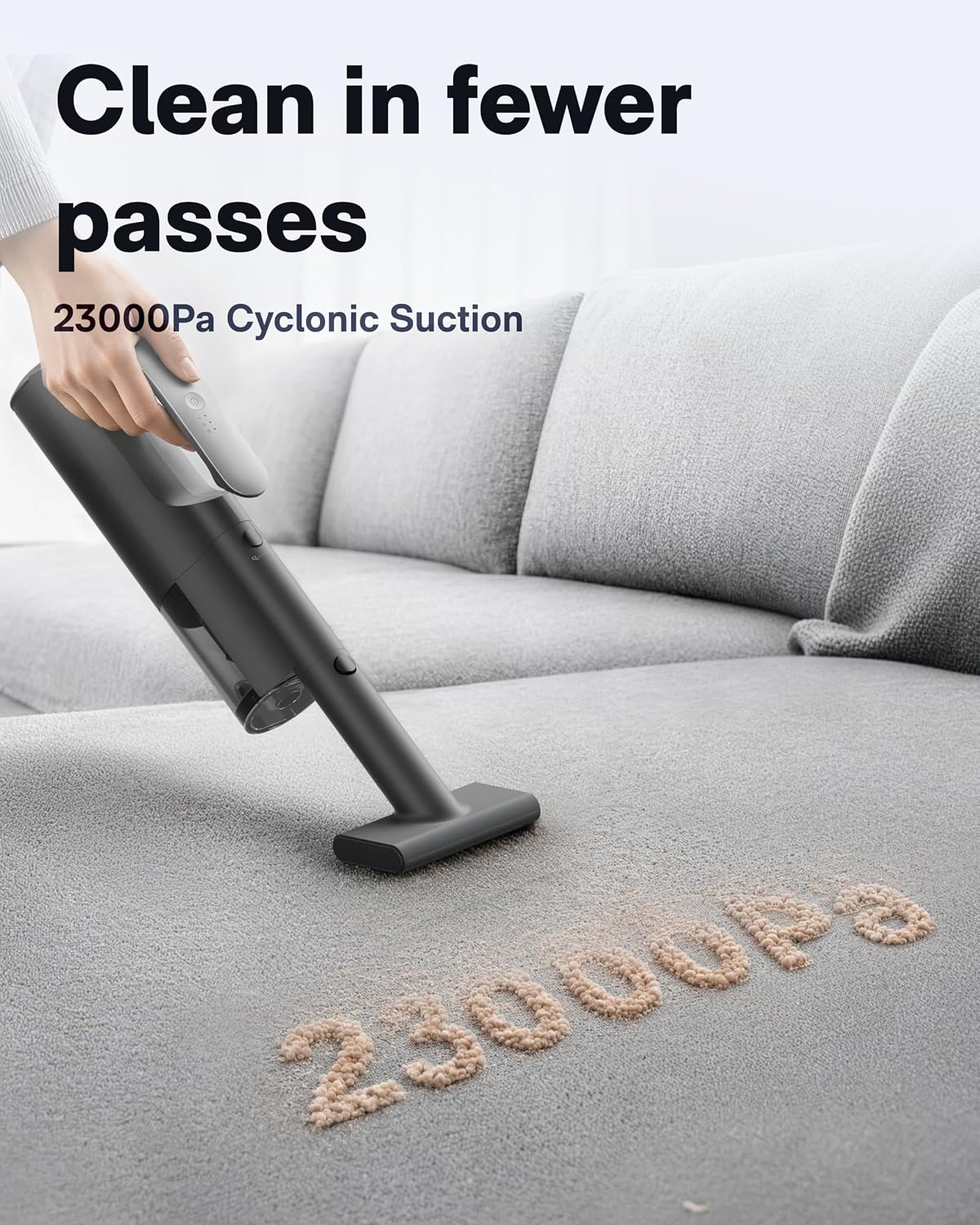 Detalle 2 de HOTO BlowVac QWCXA006 Cordless Handheld Vacuum and Blower, 23,000 Pa