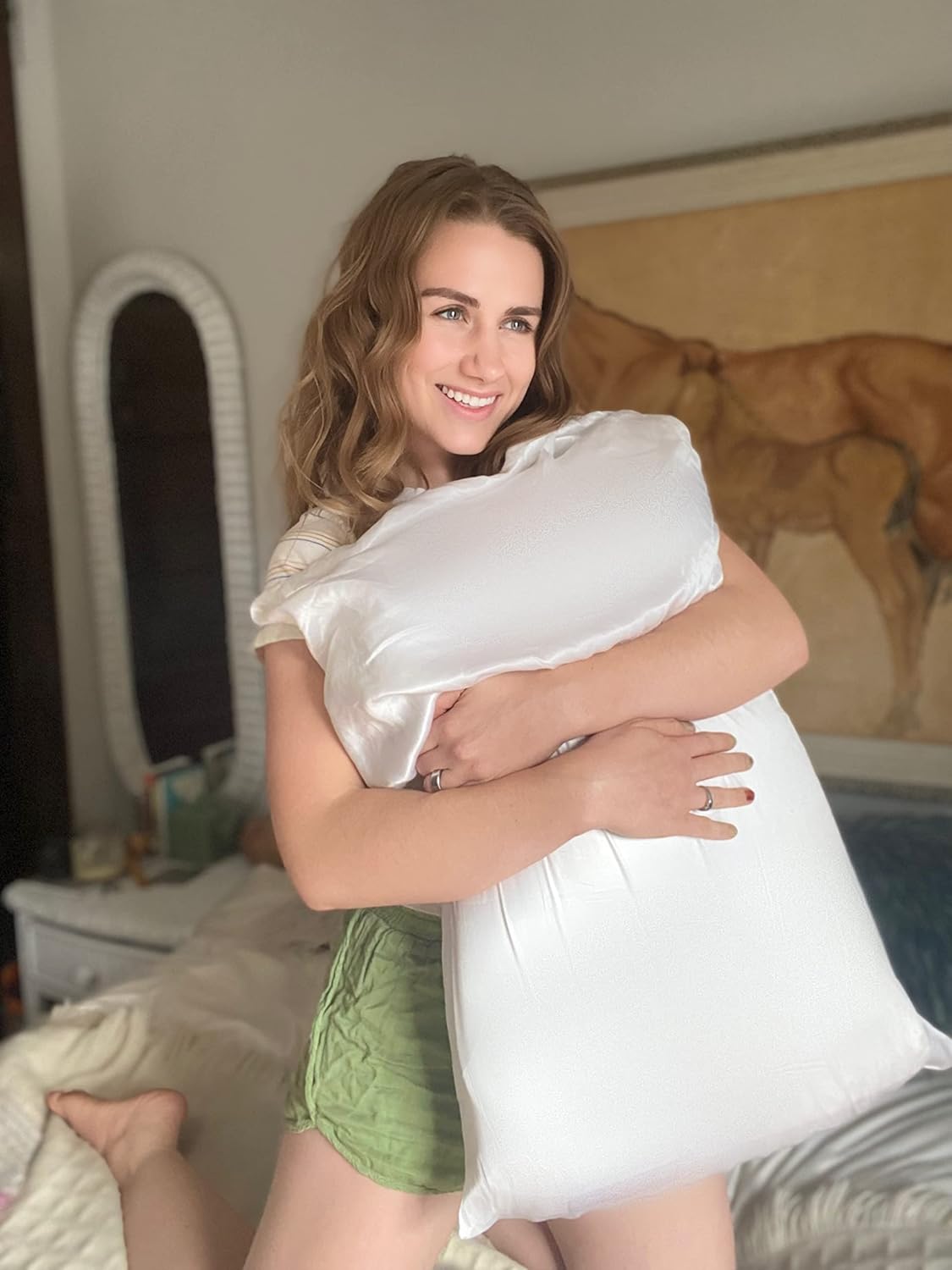 Thumbnail 6 de ALASKA BEAR 100% Mulberry Silk Pillowcase (Standard, 50x75cm) – Hypoallergenic Ivory White