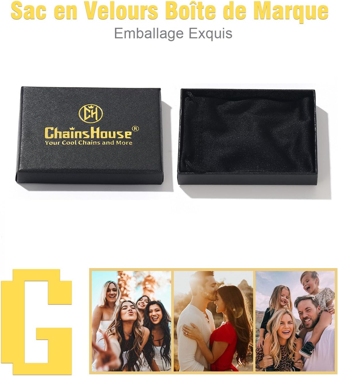Thumbnail 5 de Bracelet ChainsHouse Gourmette acier