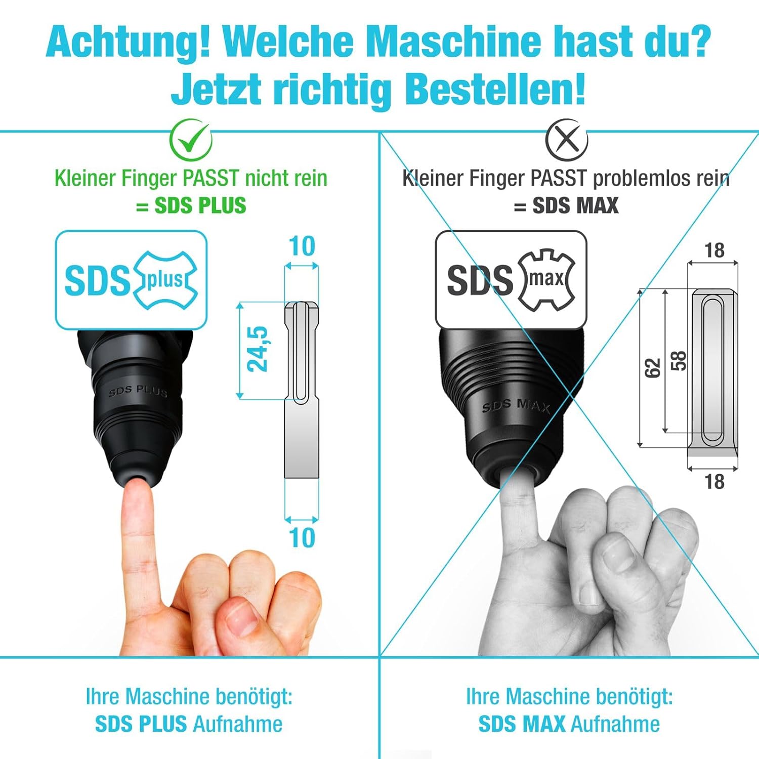Thumbnail 1 de BRUNNENTAL Adattatore Trivella SDS Plus con Perno Quick Change – Trasforma il Trapano a Percussione in Trivella per Pozzi Ø 40–150 mm