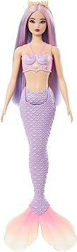 Detalle de Barbie HRR06 Muñeca Sirena con Cabello Fantasía 🧜♀