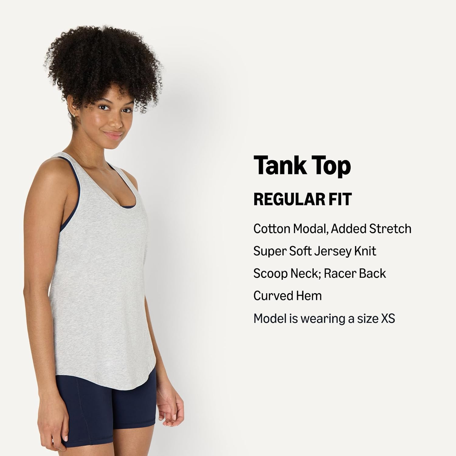 Thumbnail 3 de Amazon Essentials Women’s Active Soft Cotton Scoop Neck Racerback Yoga Tank (Relaxed Fit)