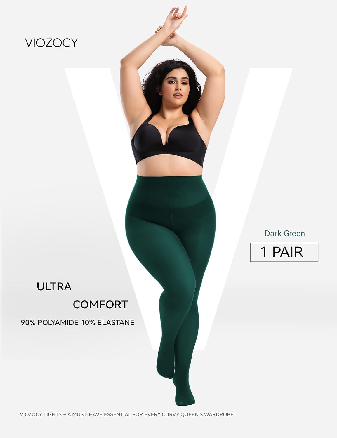 Thumbnail 1 de Viozocy Medias Mujer Talla XL XXL XXXXL Cintura Alta