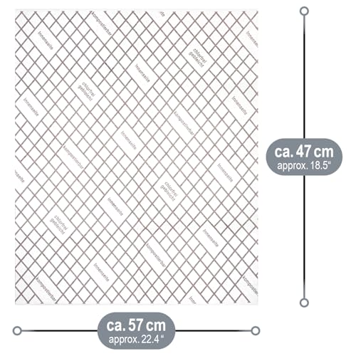 Detalle de COM-FOUR 4x Filtro di aspirazione piatto per cappa aspirante – 57 × 47 cm, tagliabile, indicatore di saturazione