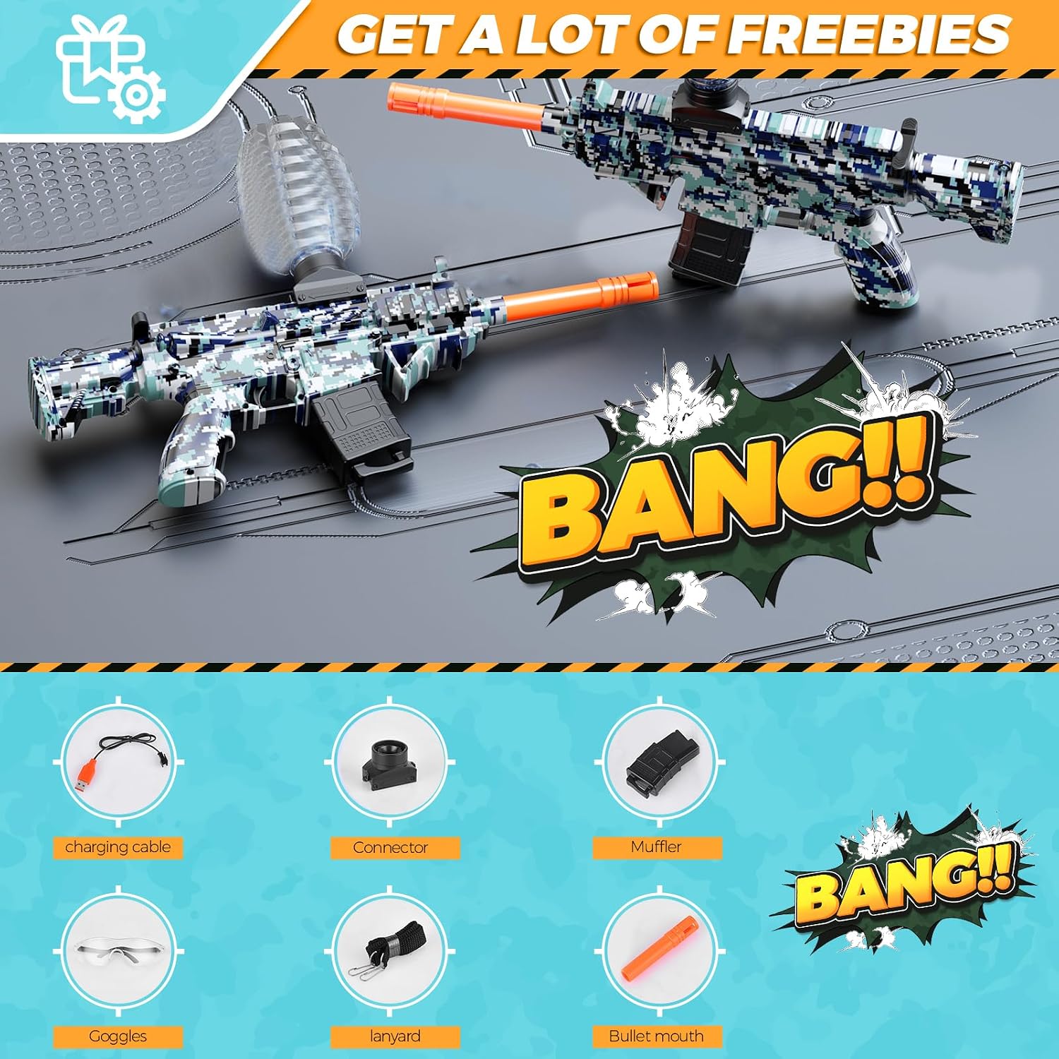 Detalle de JANNIRESS Electric Splatter Ball Blaster